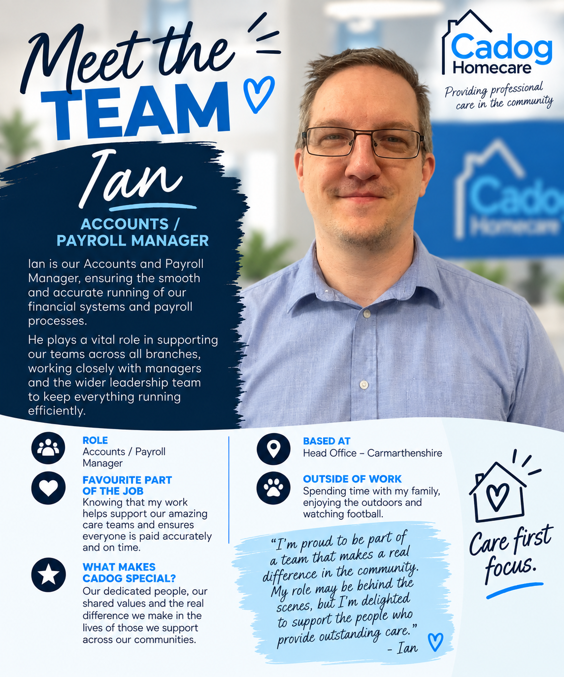 Ian - Accounts and Payroll Manager
