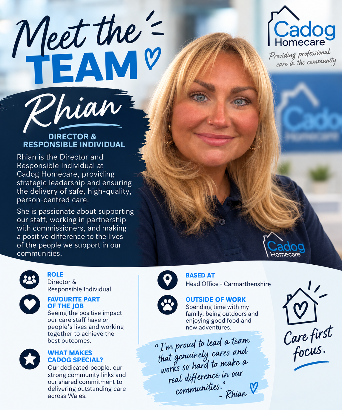 Rhian - Director and Responsible Individual